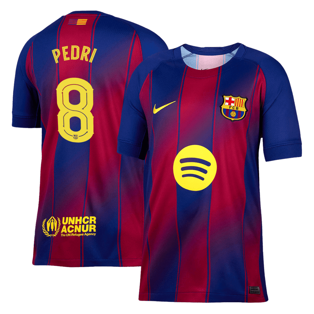 PEDRI #8 Barcelona Home Jersey 2025/26 - UCL 