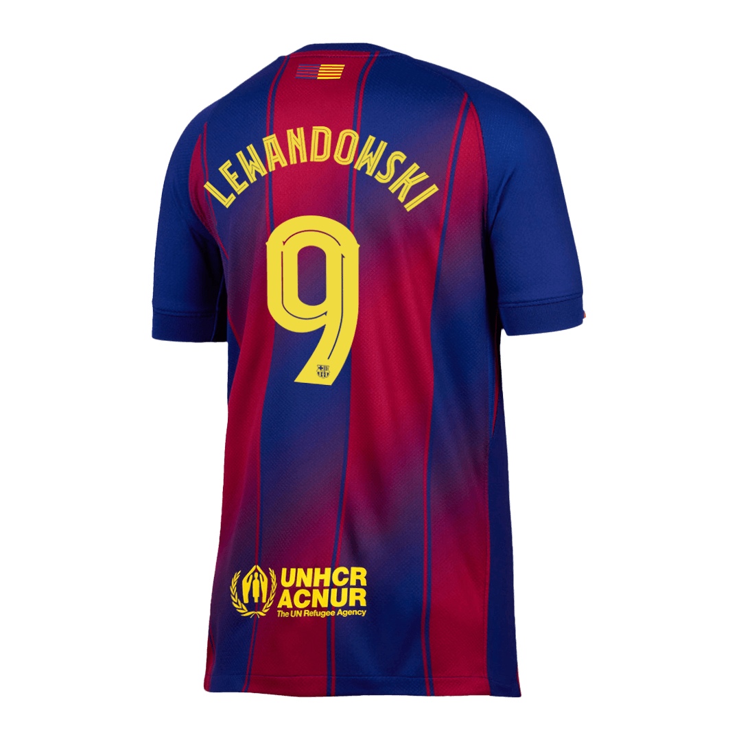LEWANDOWSKI #9 Barcelona Home Jersey 2025/26 - UCL 