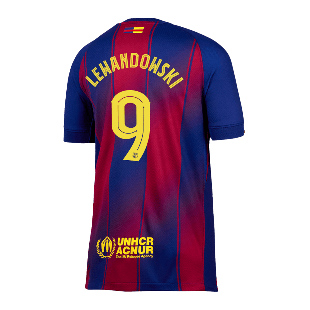LEWANDOWSKI #9 Barcelona Home Jersey 2025/26 - UCL 