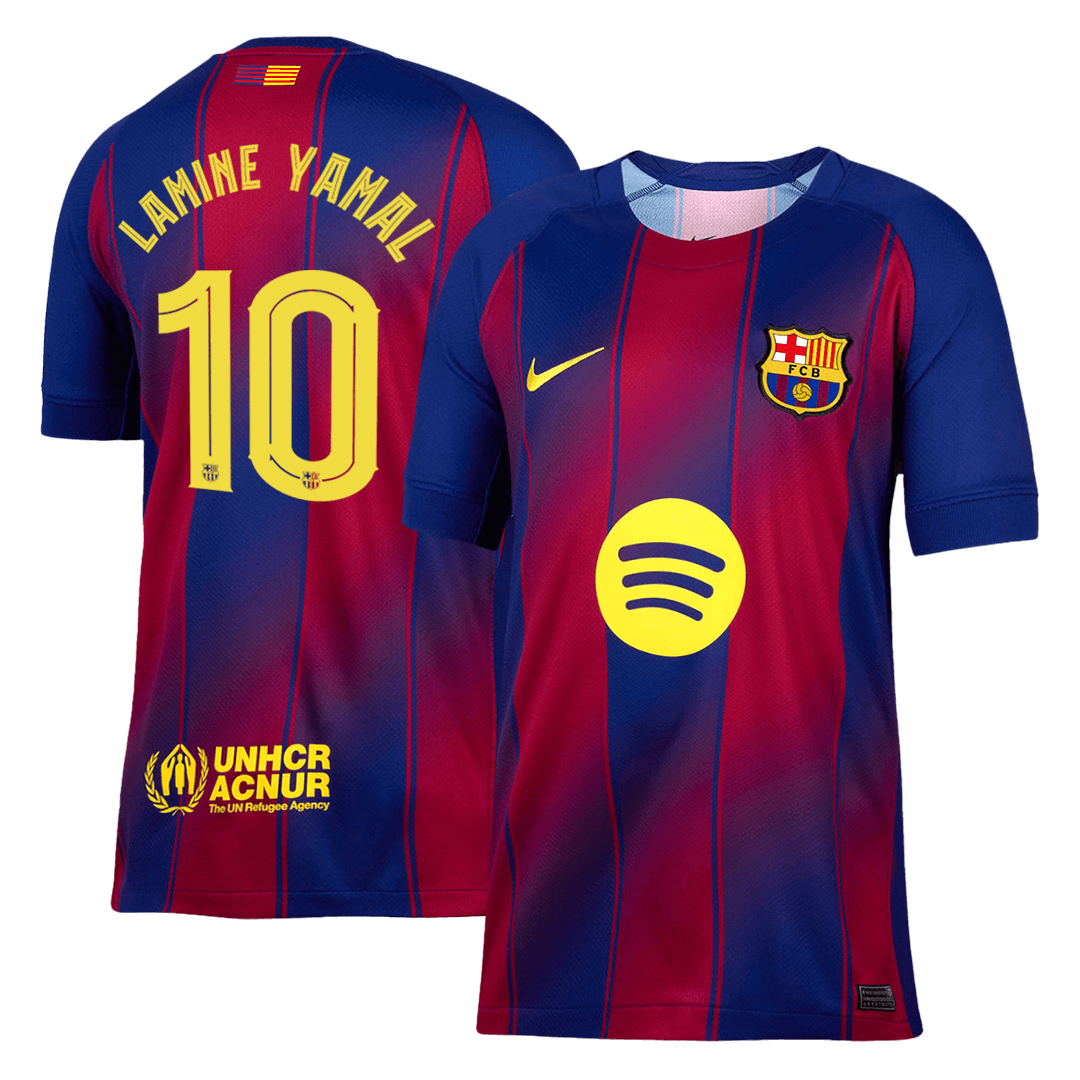 LAMINE YAMAL #10 Barcelona Home Jersey 2025/26 - UCL 