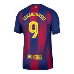 LEWANDOWSKI #9 Barcelona Home Match Jersey Player Version 2025/26 - UCL 