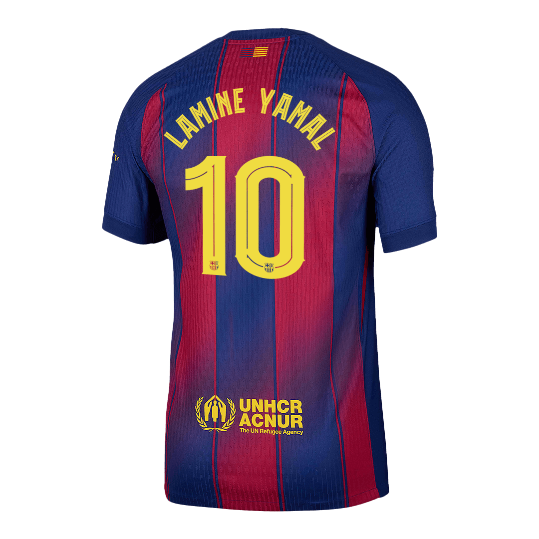 LAMINE YAMAL #10 Barcelona Home Match Jersey Player Version 2025/26 - UCL 