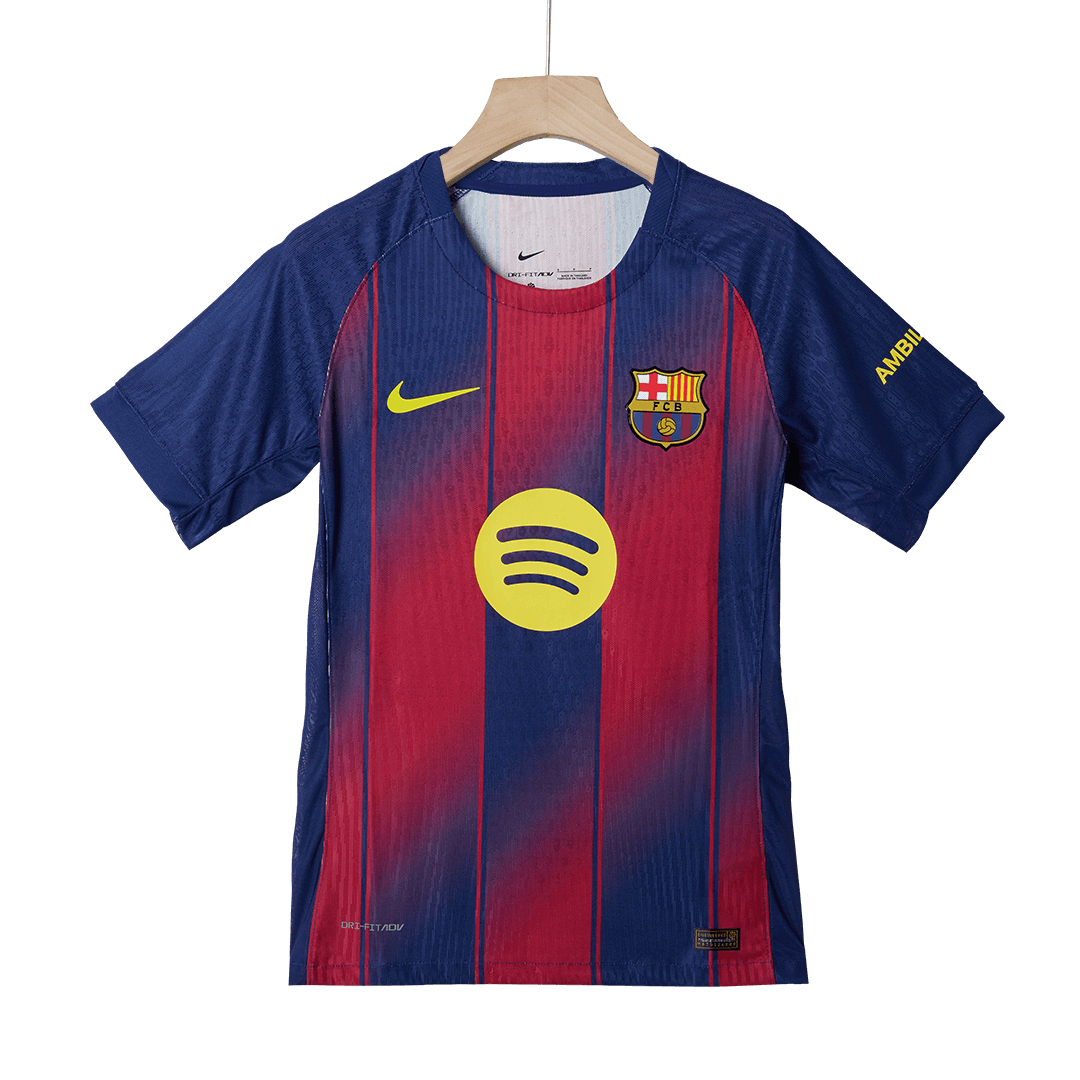 LAMINE YAMAL #10 Barcelona Home Match Jersey Player Version 2025/26 - UCL 