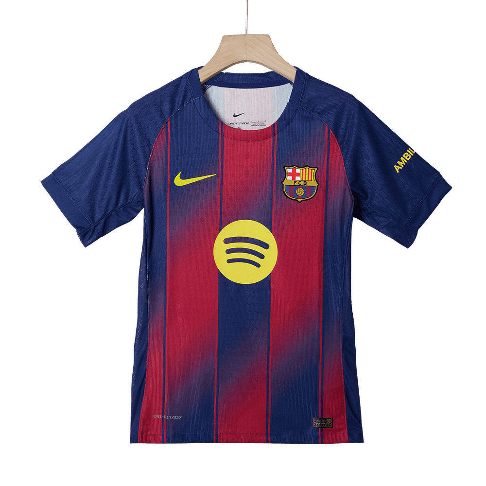 LAMINE YAMAL #10 Barcelona Home Match Jersey Player Version 2025/26 - UCL 