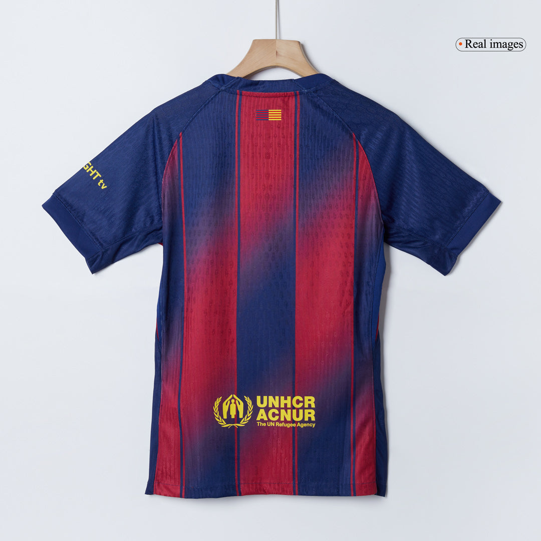 RAPHINHA #11 Barcelona Home Match Jersey Player Version 2025/26 - UCL 