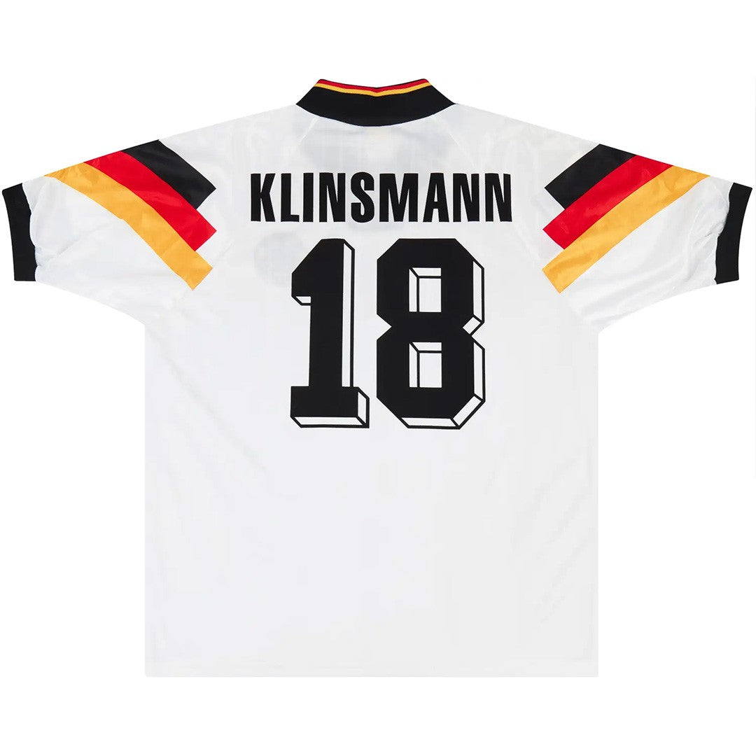 KLINSMANN #18 Retro Germany Home Jersey 1992 