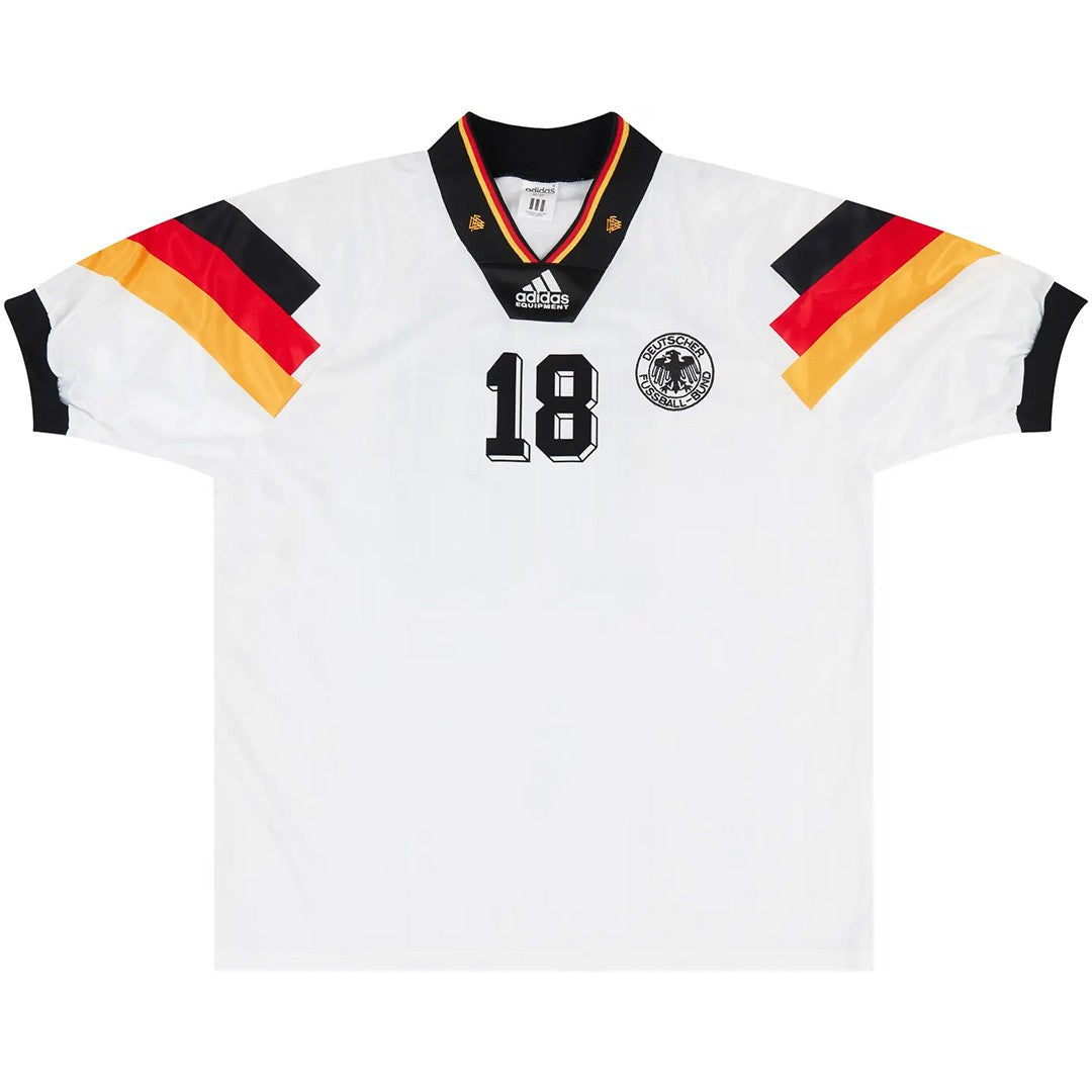 KLINSMANN #18 Retro Germany Home Jersey 1992 