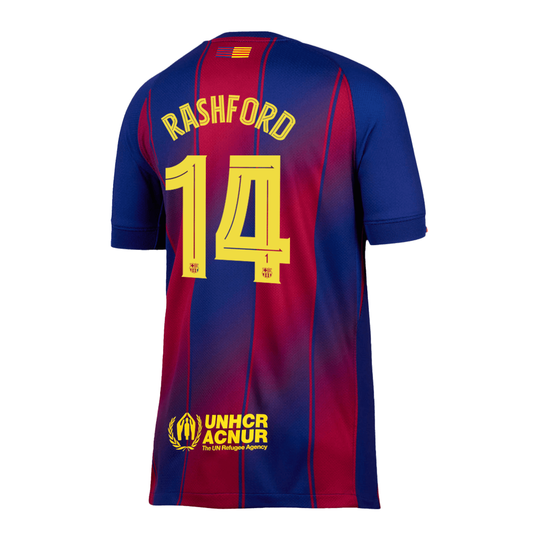 RASHFORD #14 Barcelona Home Jersey 2025/26 - UCL 