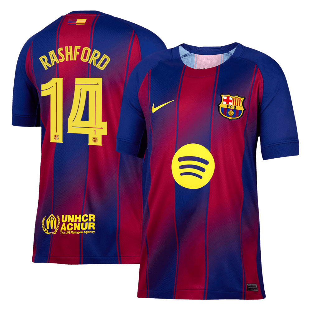 RASHFORD #14 Barcelona Home Jersey 2025/26 - UCL 