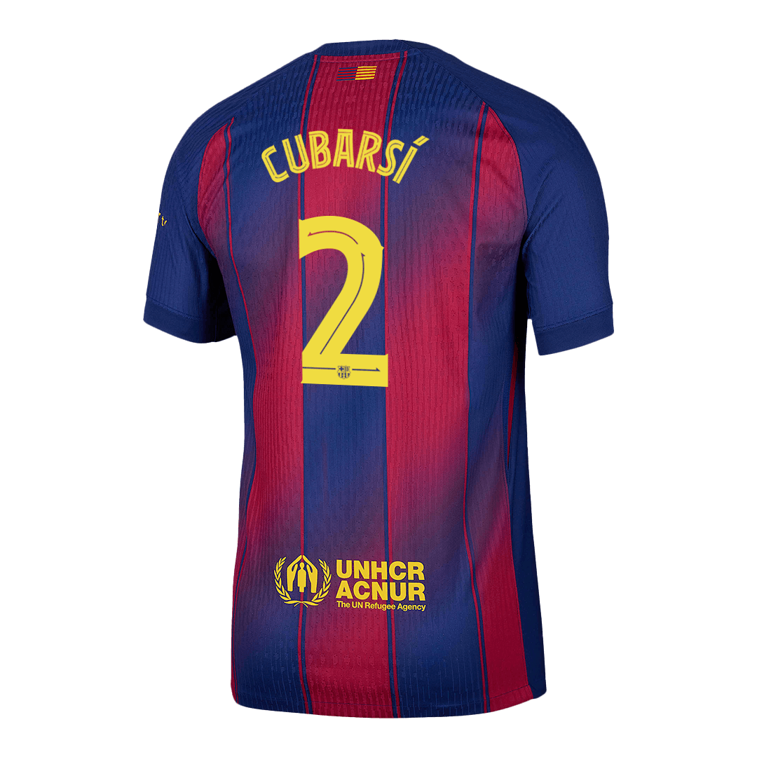 CUBARSÍ #2 Barcelona Home Jersey 2025/26 - UCL 