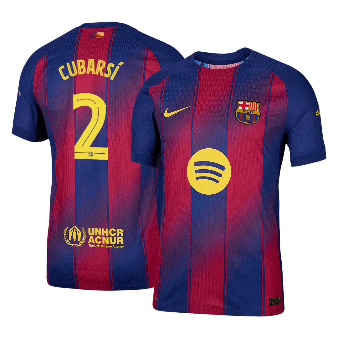 CUBARSÍ #2 Barcelona Home Jersey 2025/26 - UCL 