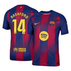 RASHFORD #14 Barcelona Home Match Jersey Player Version 2025/26 