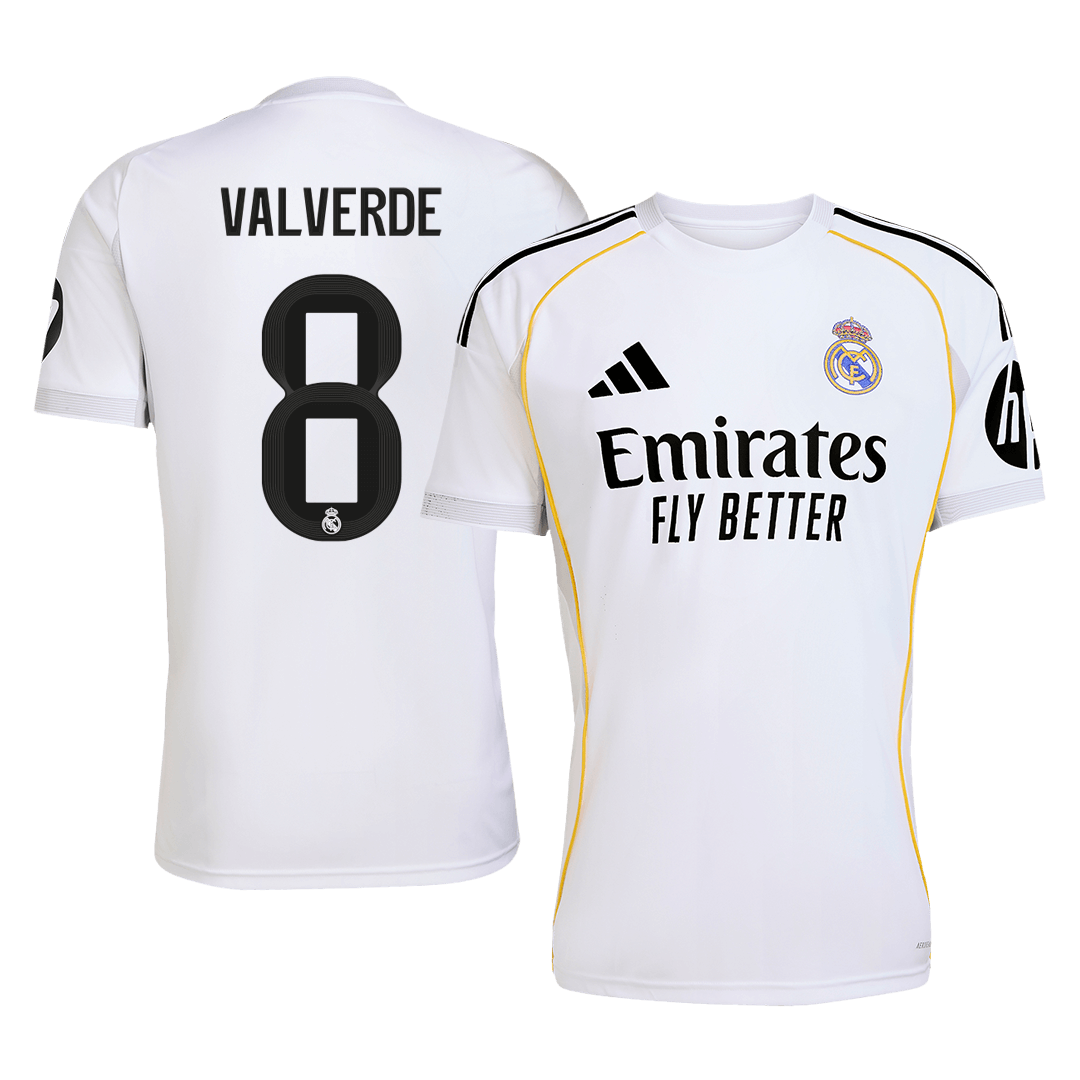 VALVERDE #8 Real Madrid Home Jersey 2025/26 