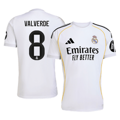 VALVERDE #8 Real Madrid Home Jersey 2025/26 