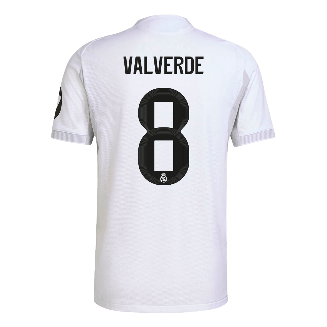 VALVERDE #8 Real Madrid Home Match Jersey Player Version 2025/26 