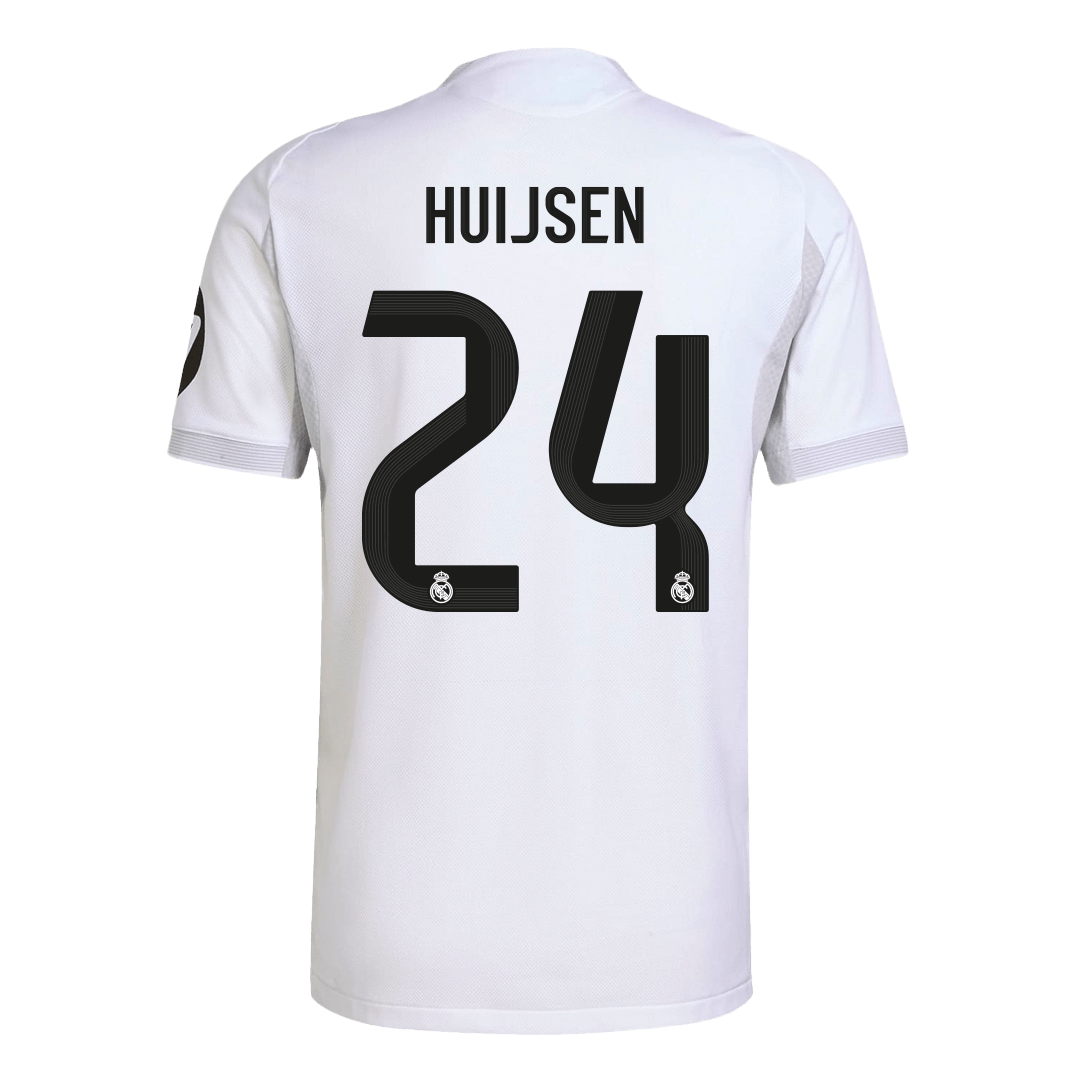 HUIJSEN #24 Real Madrid Home Match Jersey Player Version 2025/26 