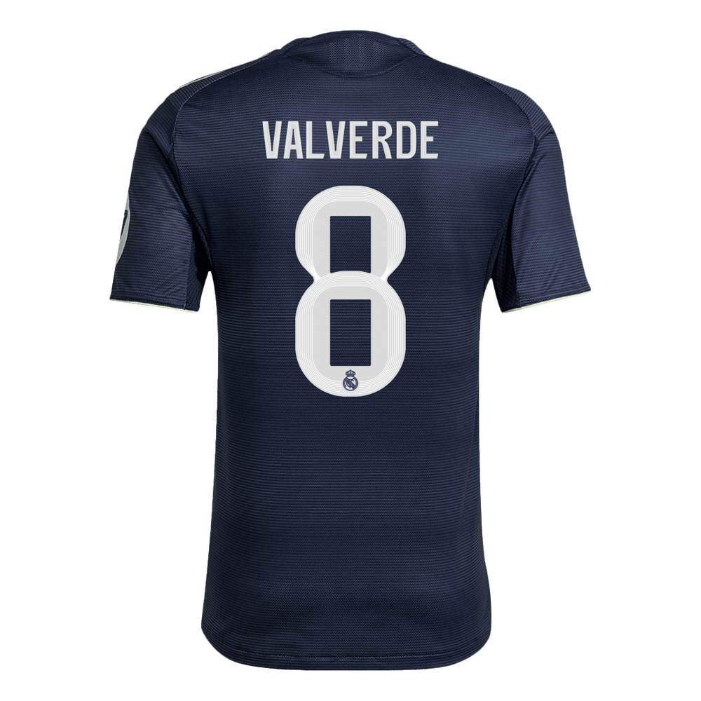 VALVERDE #8 Real Madrid Away Match Jersey Player Version 2025/26 