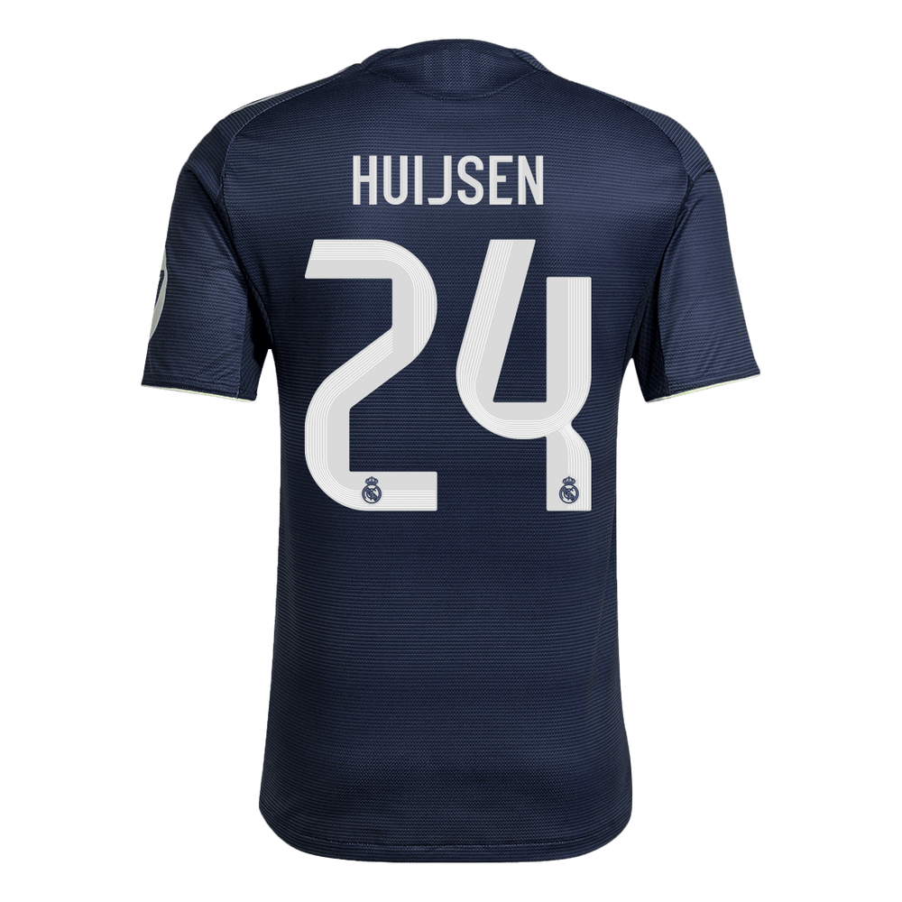 HUIJSEN #24 Real Madrid Away Match Jersey Player Version 2025/26 
