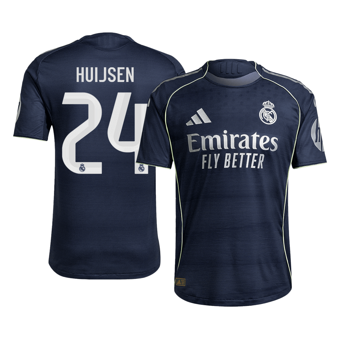 HUIJSEN #24 Real Madrid Away Match Jersey Player Version 2025/26 