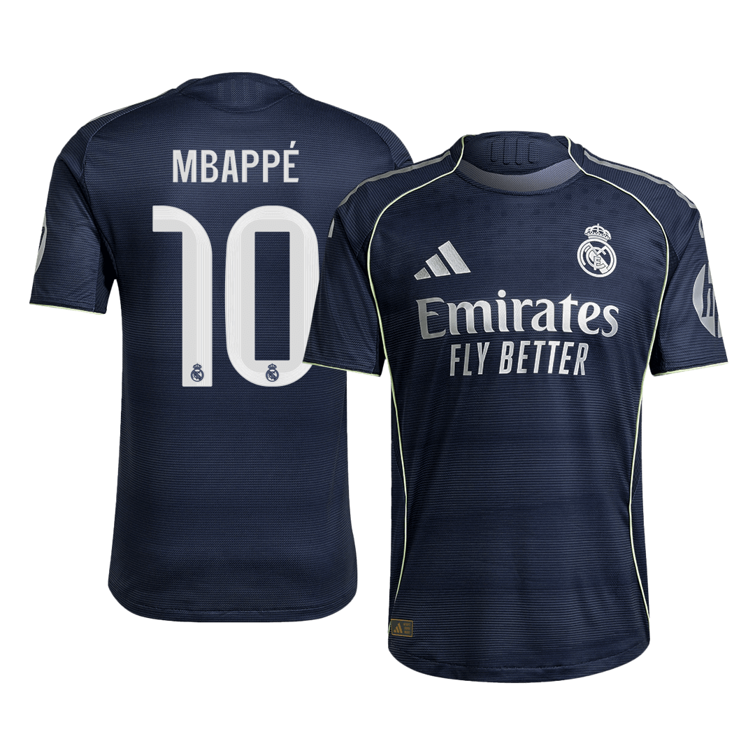 MBAPPÉ #10 Real Madrid Away Match Jersey Player Version 2025/26 