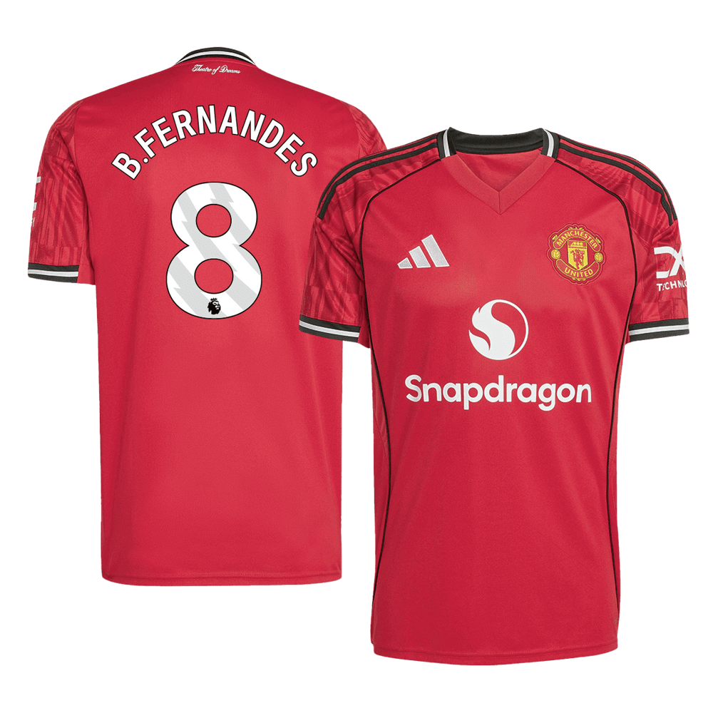 B.FERNANDES #8 Manchester United Home Jersey 2025/26- [Super Replica] 