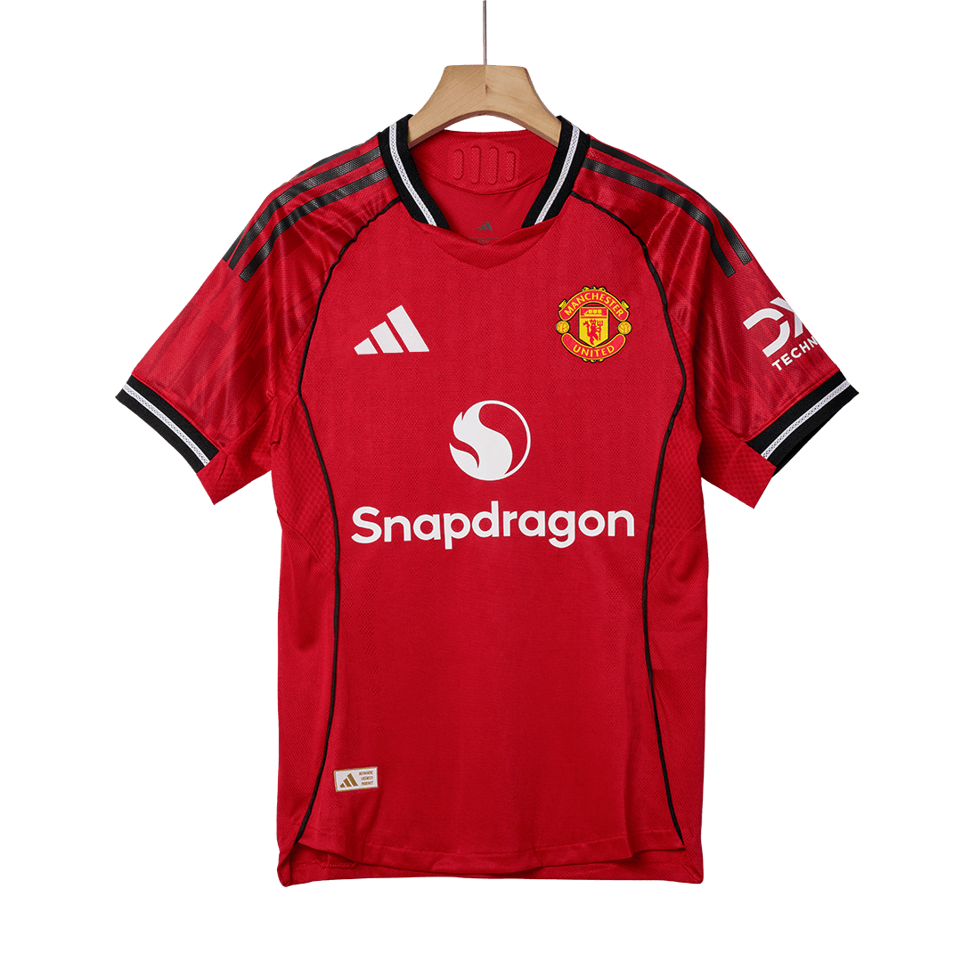 B.FERNANDES #8 Manchester United Home Match Jersey Player Version 2025/26 