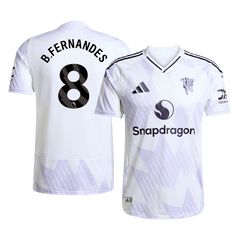 B.FERNANDES #8 Manchester United Away Match Jersey Player Version 2025/26 