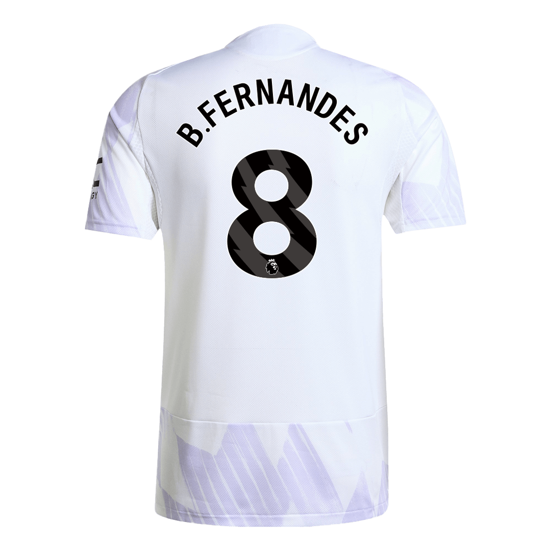 B.FERNANDES #8 Manchester United Away Match Jersey Player Version 2025/26 