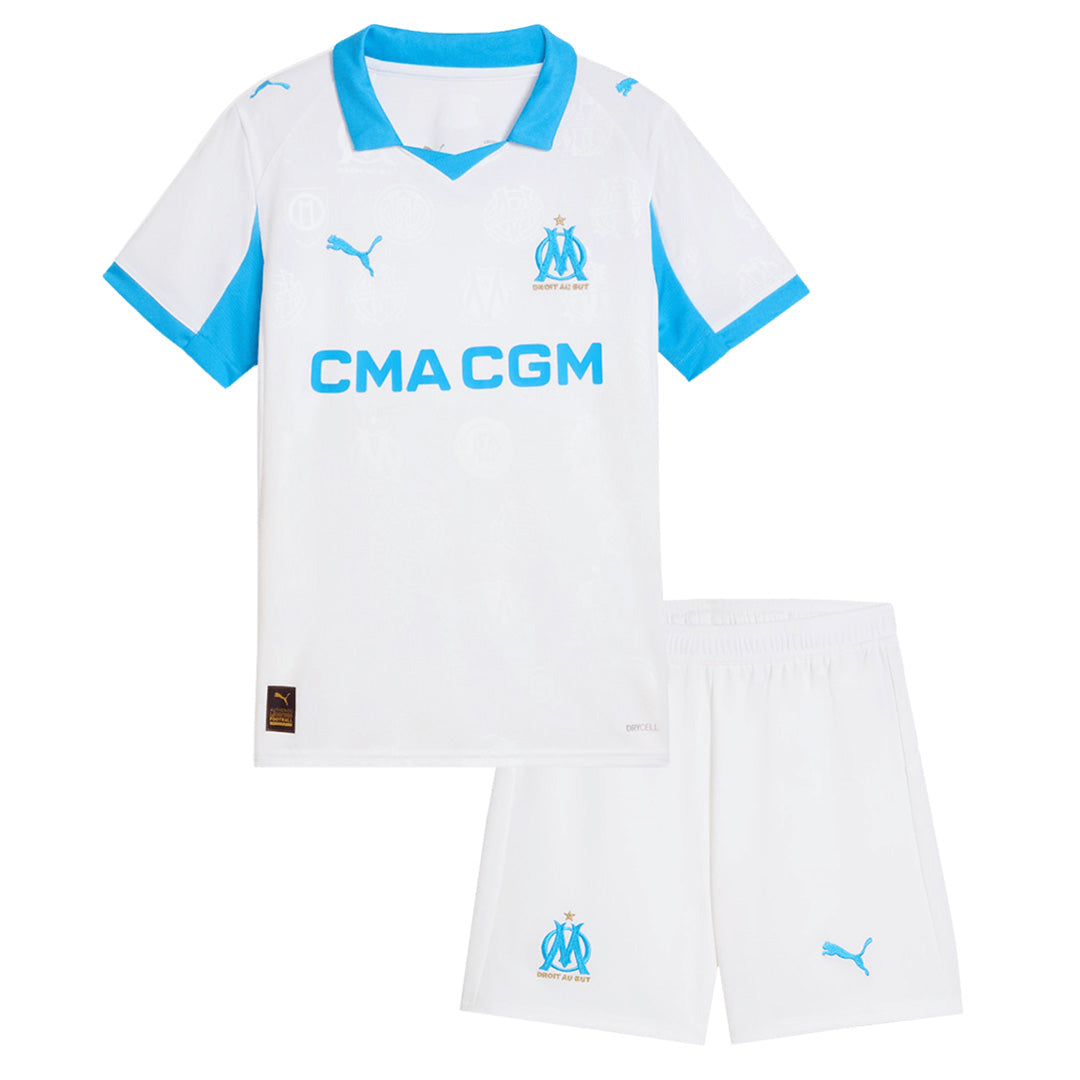 Kids Marseille Home Jersey Kit 2025/26 