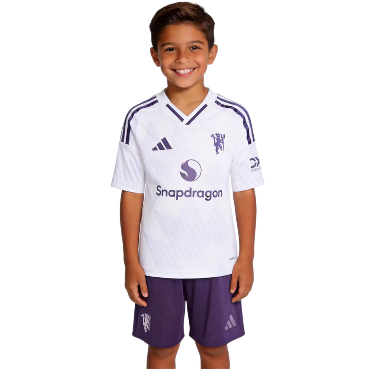 Kids Manchester United Away Jersey Kit 2025/26 