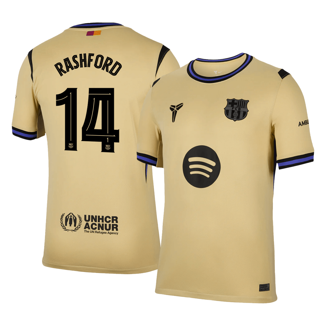 RASHFORD #14 Barcelona Away Jersey 2025/26 - UCL 