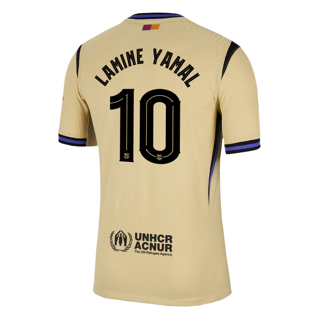 LAMINE YAMAL #10 Barcelona Away Match Jersey Player Version 2025/26 - UCL 