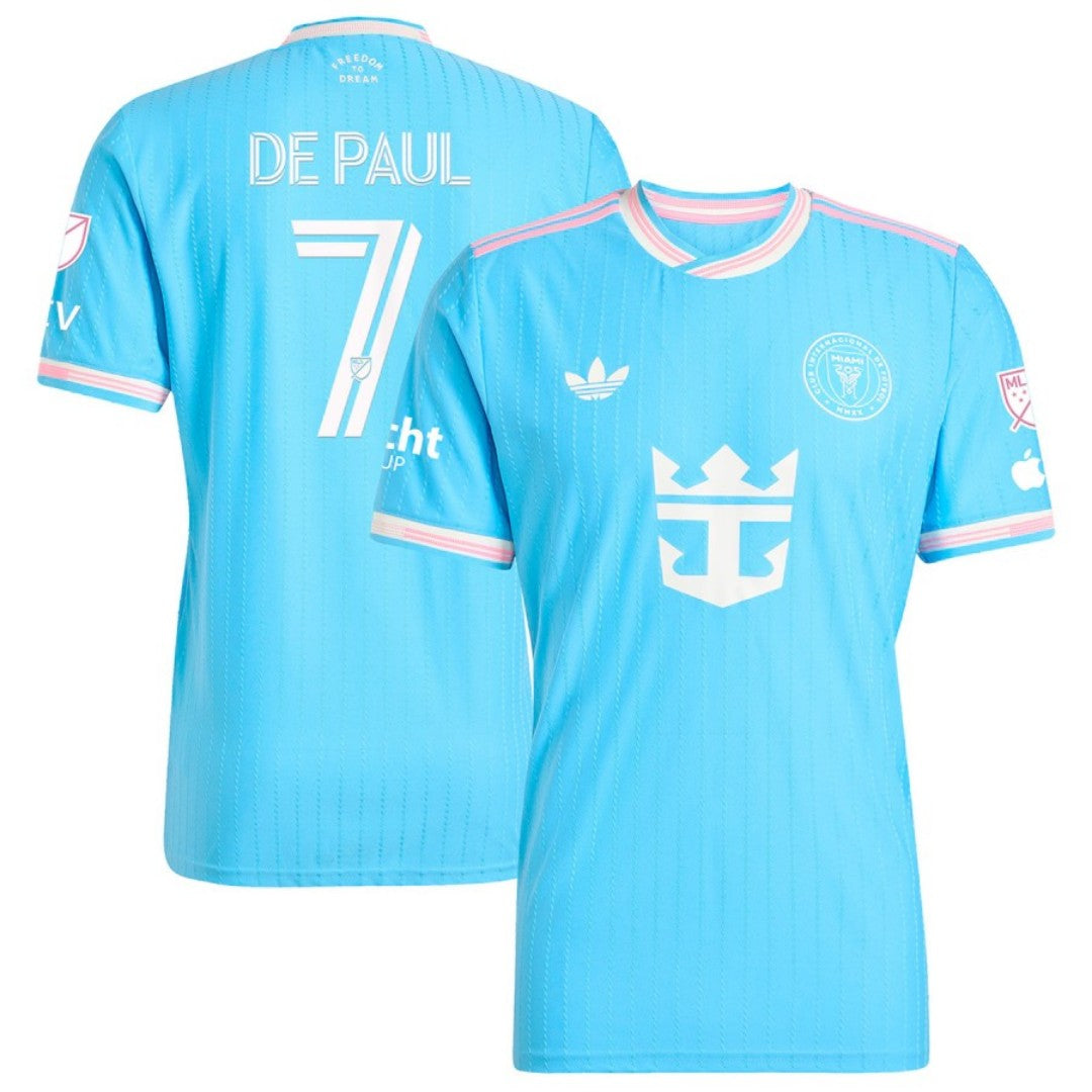 DE PAUL #7 Inter Miami CF Third Match Jersey Player Version 2025 