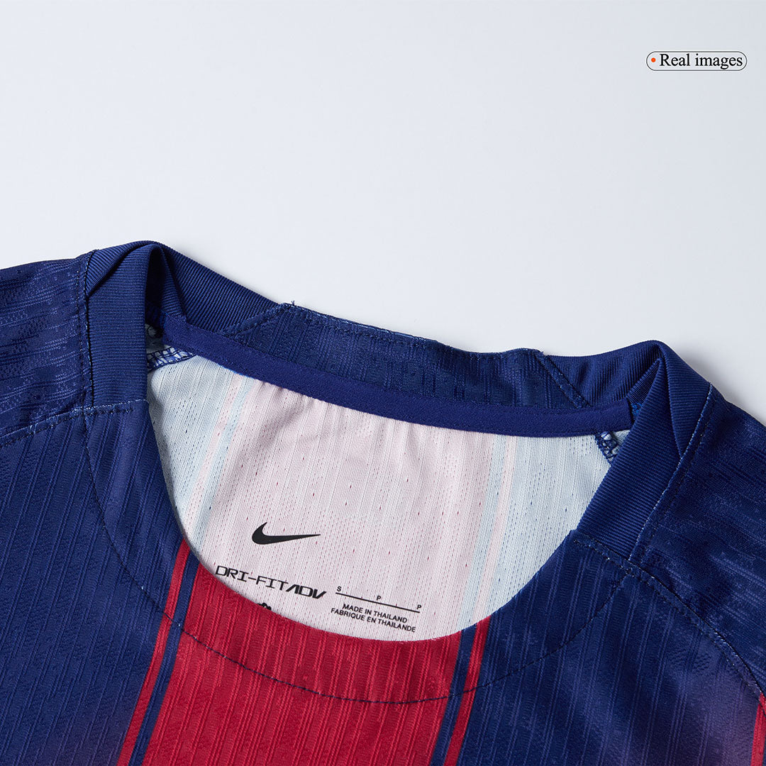 F.DE JONG #21 Barcelona Home Match Jersey Player Version 2025/26 - UCL 