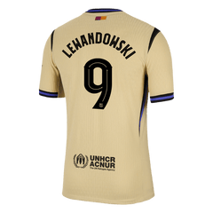LEWANDOWSKI #9 Barcelona Away Match Jersey Player Version 2025/26 - UCL 