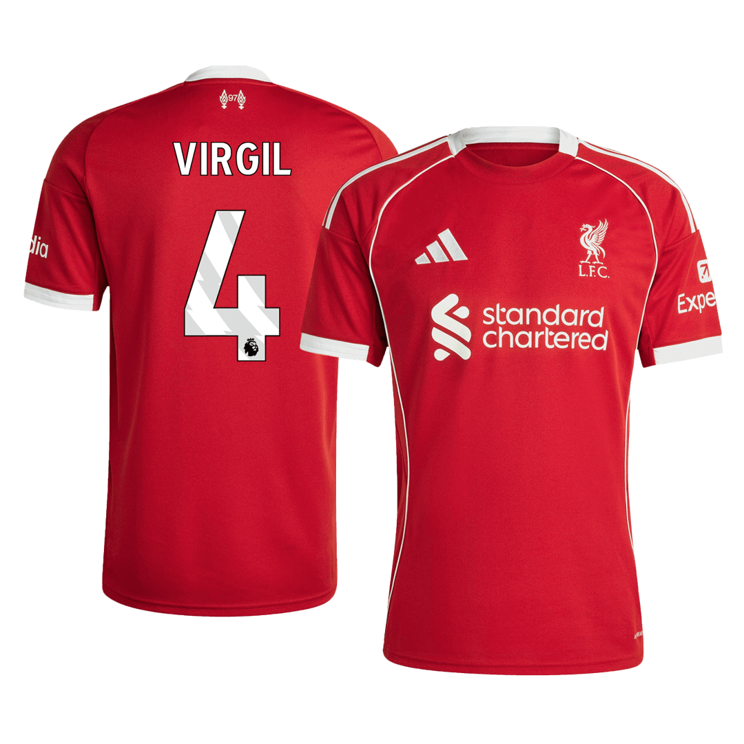 VIRGIL #4 Liverpool Home Jersey 2025/26 