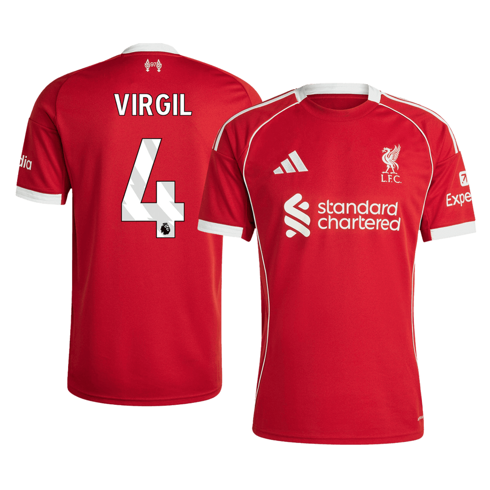 VIRGIL #4 Liverpool Home Jersey 2025/26 