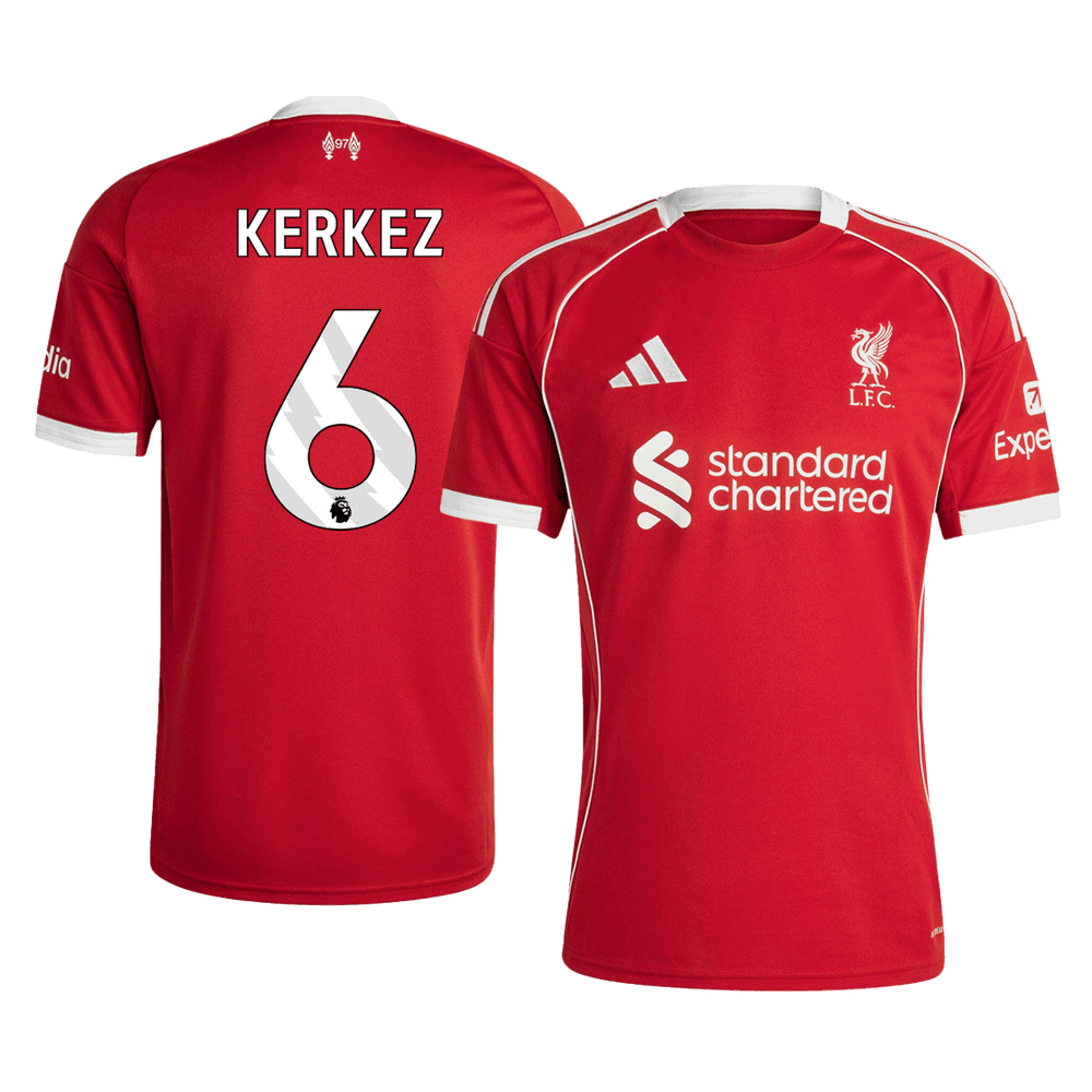 KERKEZ #6 Liverpool Home Jersey 2025/26 