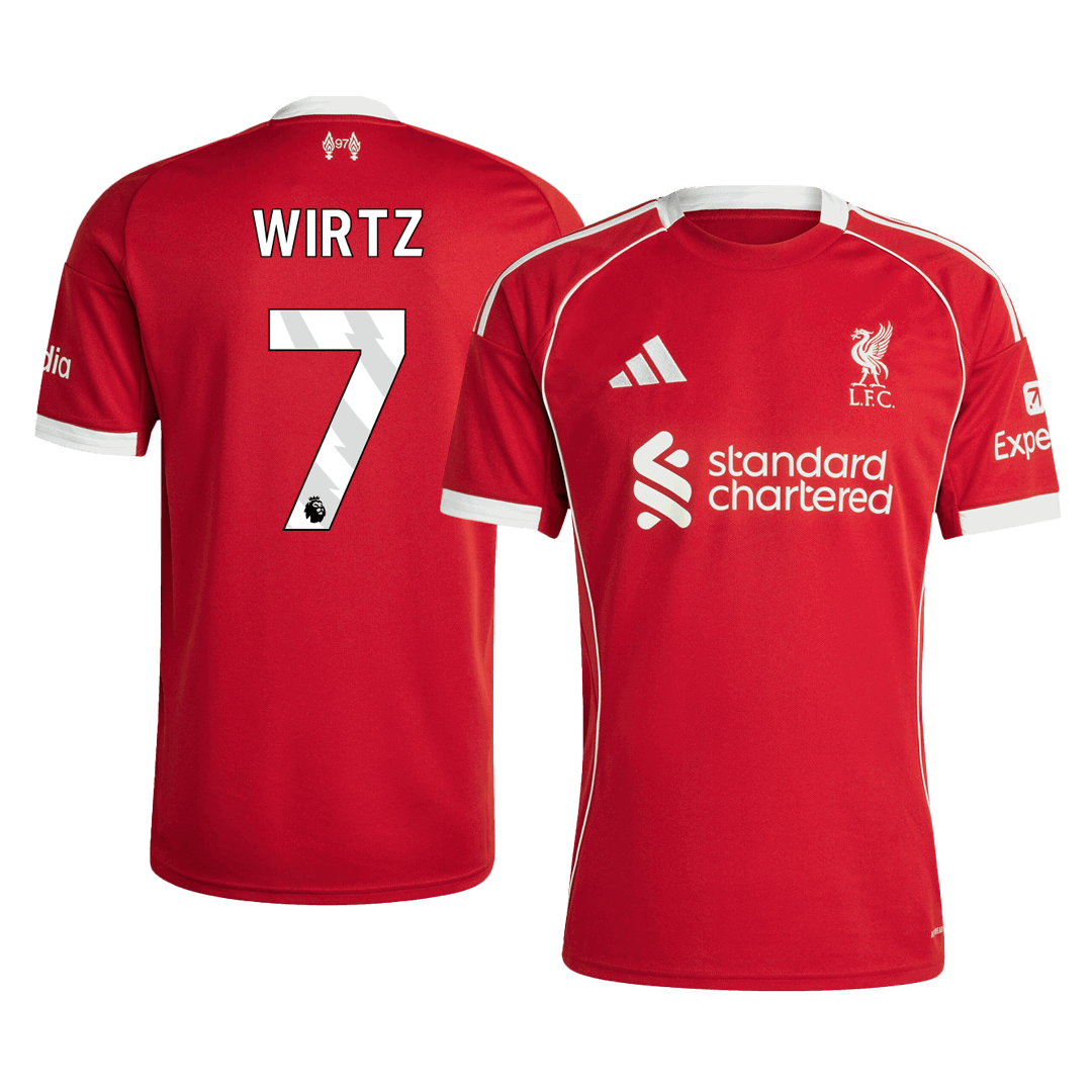 WIRTZ #7 Liverpool Home Jersey 2025/26 