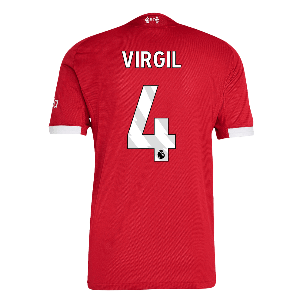 VIRGIL #4 Liverpool Home Match Jersey Player Version 2025/26 