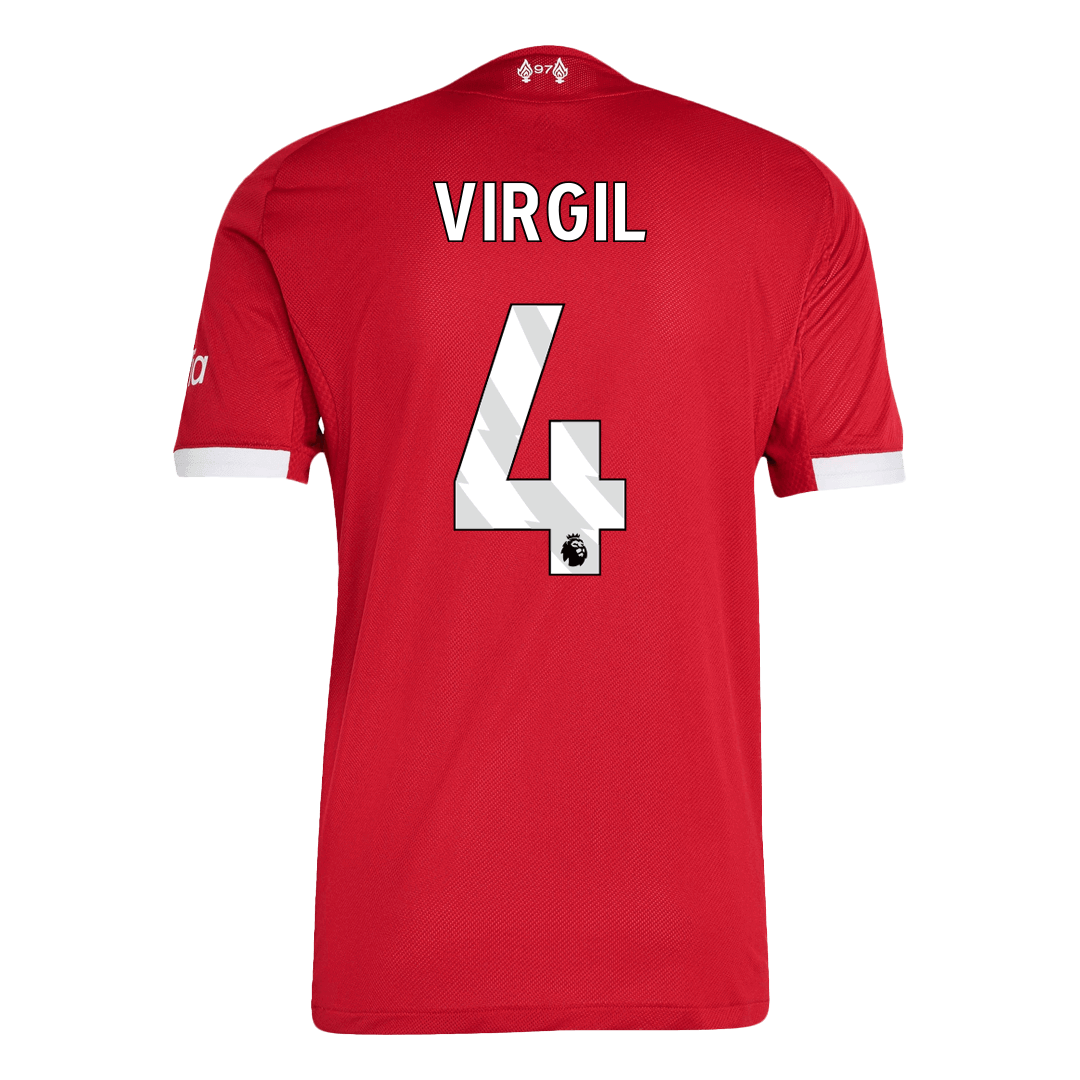 VIRGIL #4 Liverpool Home Match Jersey Player Version 2025/26 
