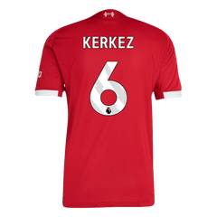 KERKEZ #6 Liverpool Home Match Jersey Player Version 2025/26 