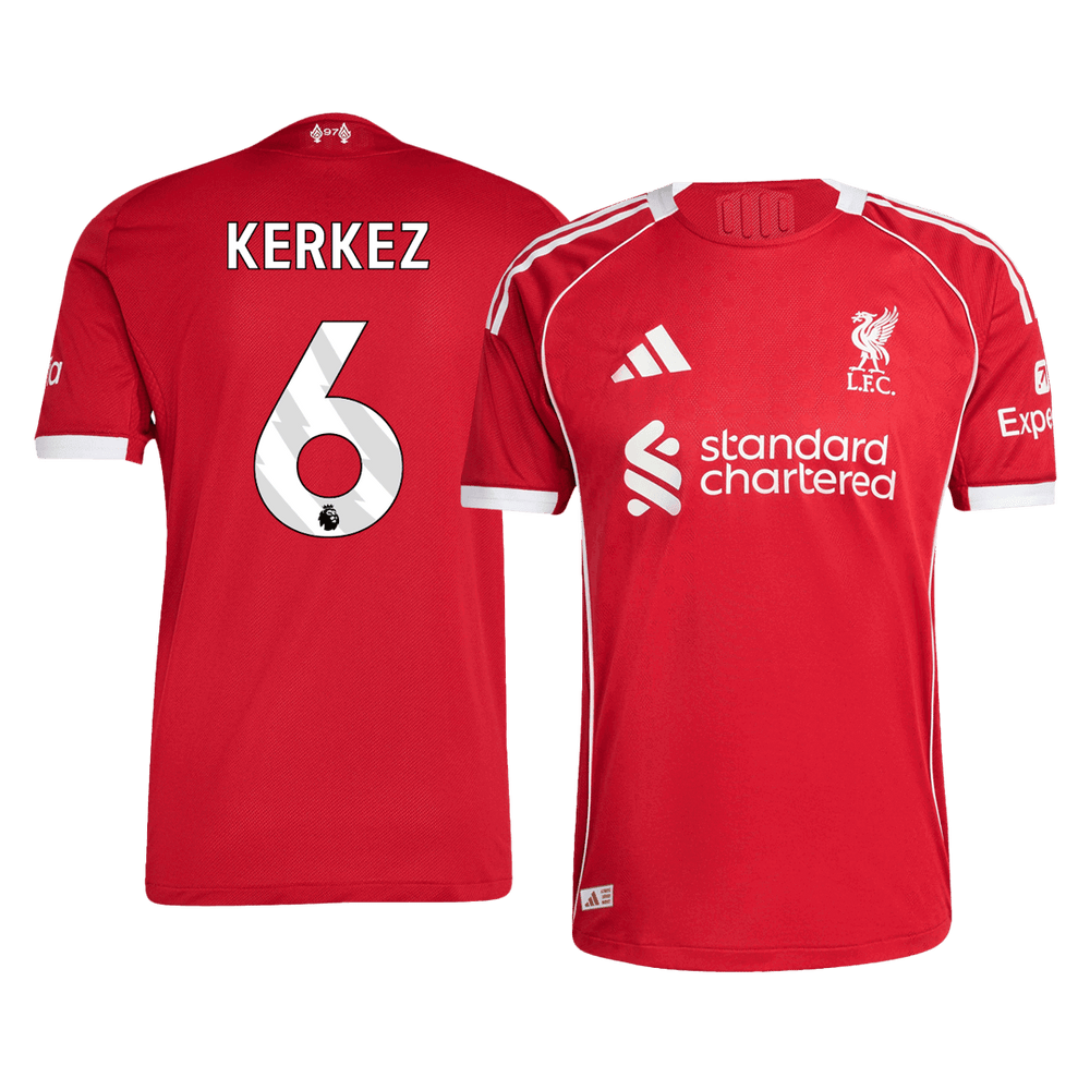 KERKEZ #6 Liverpool Home Match Jersey Player Version 2025/26 