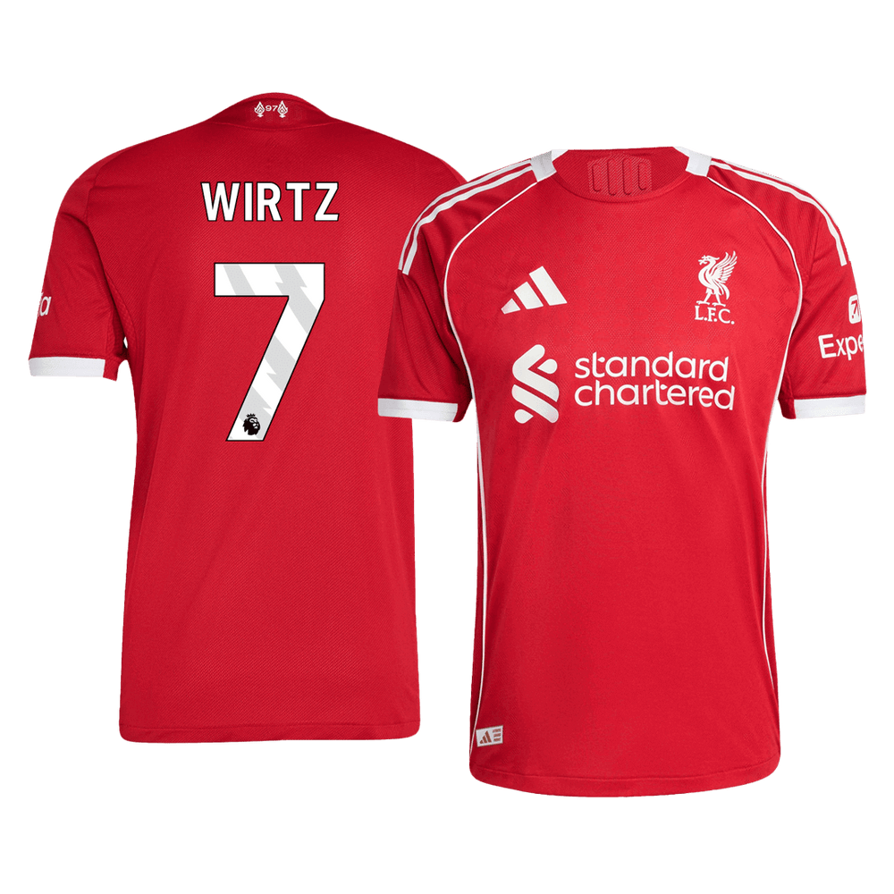 WIRTZ #7 Liverpool Home Match Jersey Player Version 2025/26 