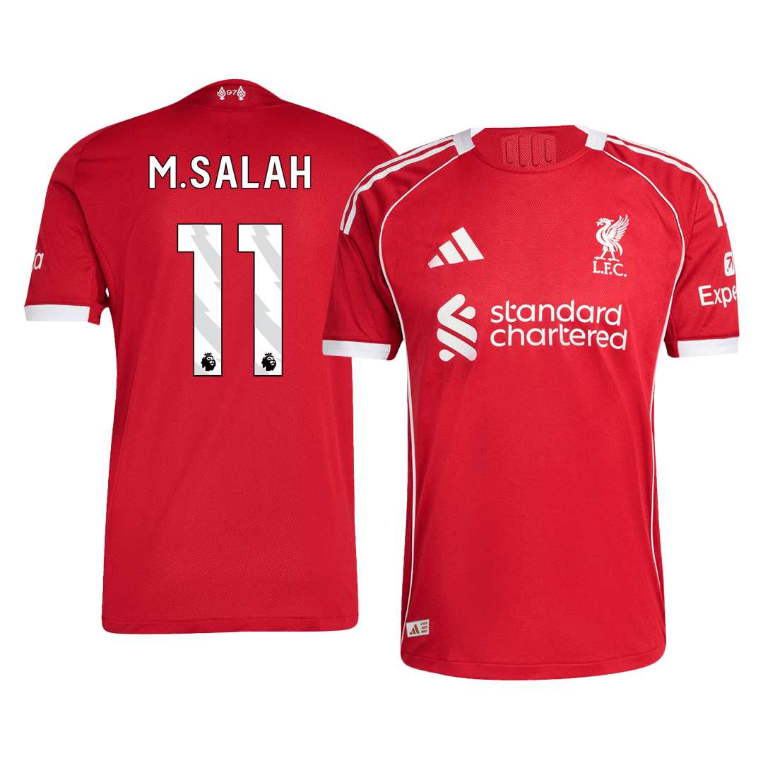 M.SALAH #11 Liverpool Home Match Jersey Player Version 2025/26 