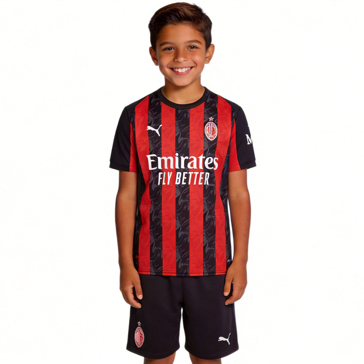 Kids AC Milan Home Jersey Kit 2025/26 