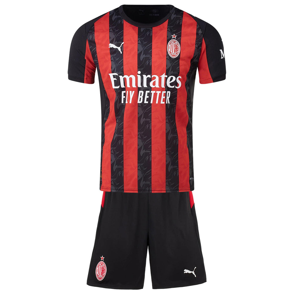 Kids AC Milan Home Jersey Kit 2025/26 