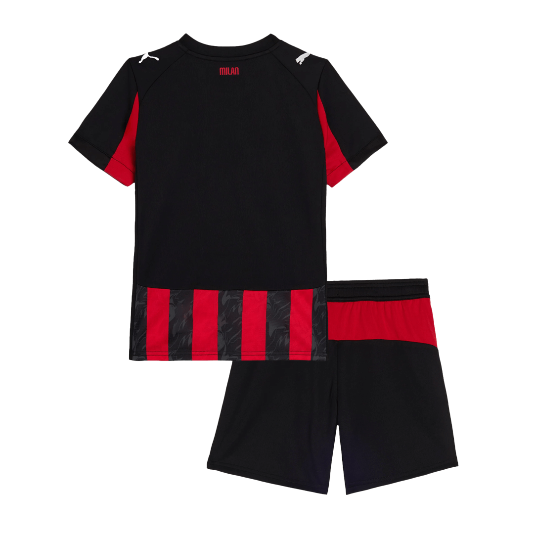 Kids AC Milan Home Jersey Kit 2025/26 