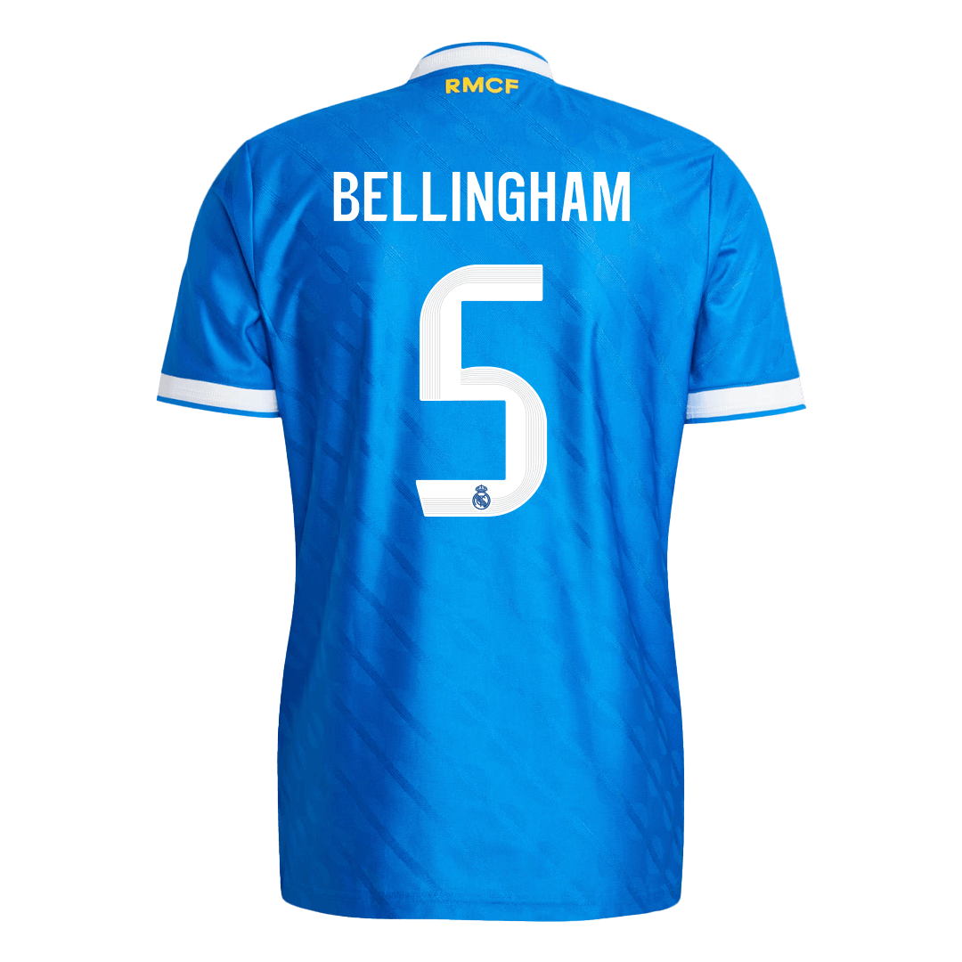 BELLINGHAM #5 Real Madrid Third Away Match Jersey Player Version 2025/26 