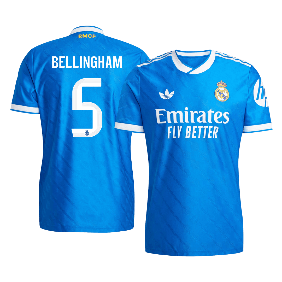 BELLINGHAM #5 Real Madrid Third Away Match Jersey Player Version 2025/26 
